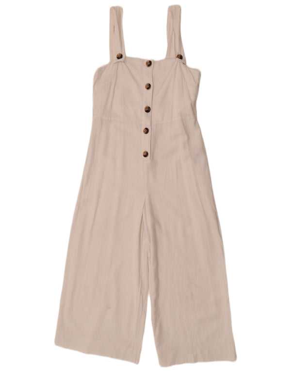 Topshop Mono sin mangas para mujer UK 8 Small White Linen