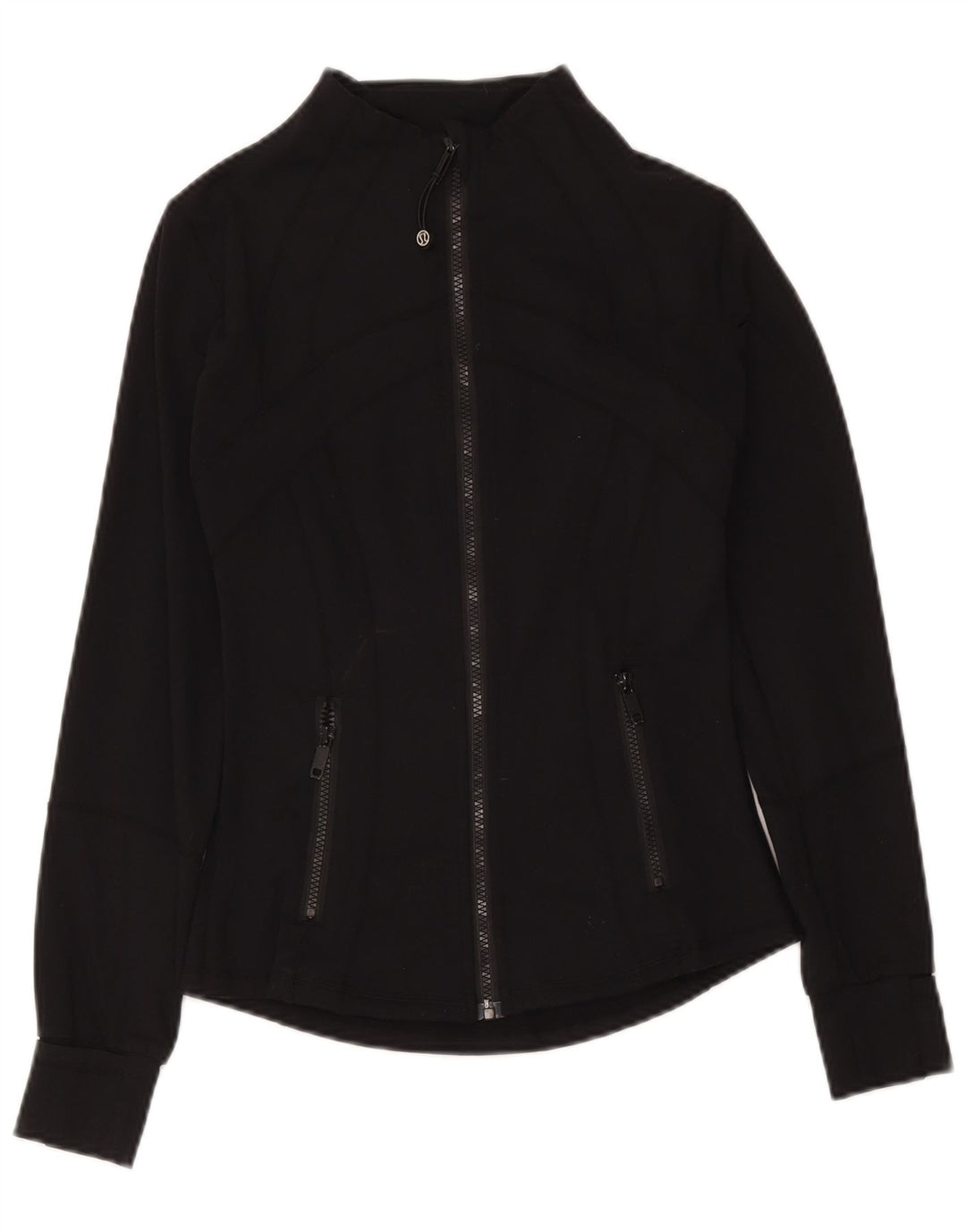 Lululemon - Chaqueta de chándal para mujer, talla 4, nailon negro pequeño