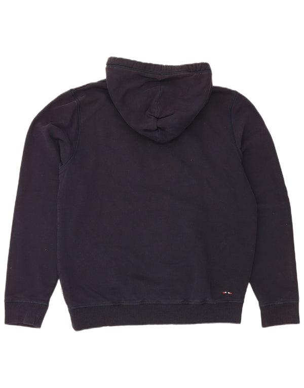 Napapijri Jersey con capucha y gráfico geográfico para hombre Azul marino mediano