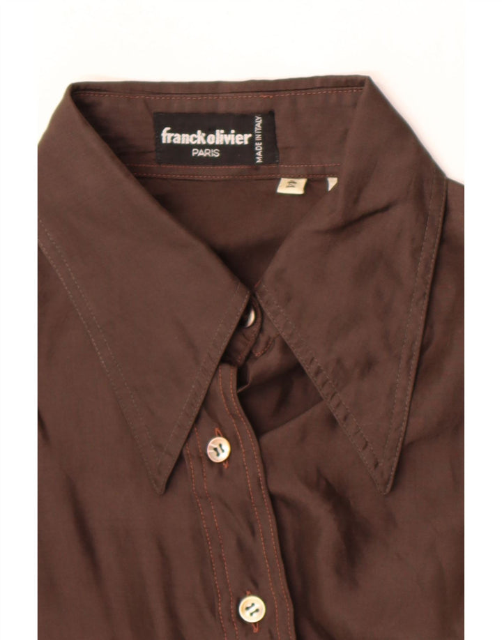 Franck Olivier Camisa Mujer IT 44 Marrón Medio