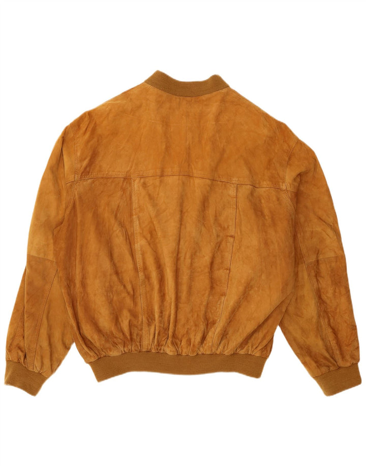 Vintage hombres ante bomber chaqueta IT 58 4XL marrón