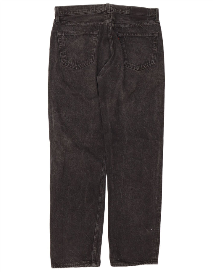 Vaqueros rectos Levi's para hombre W36 L32 Algodón negro