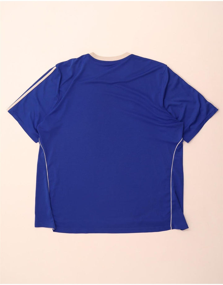 Adidas Mens Climalite Camiseta Top 3XL Azul Poliéster