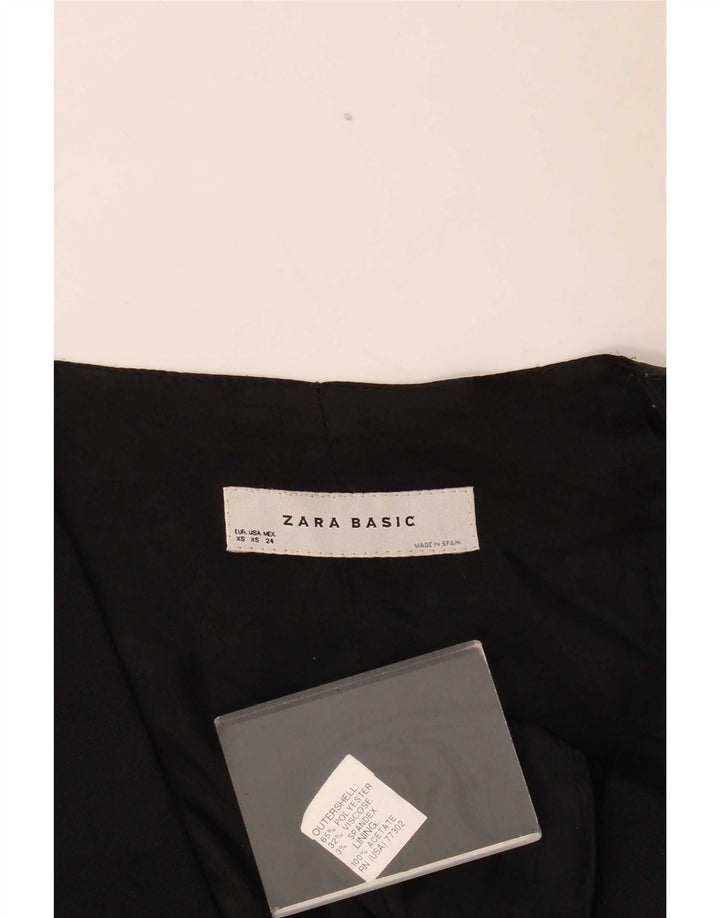Chaleco Zara Mujer UK 6 XS Negro Poliéster
