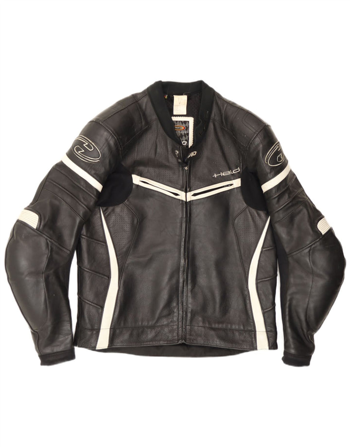 Held Chaqueta Motorstyle Graphic Racer para hombre Talla 48 XL Bloque de color negro