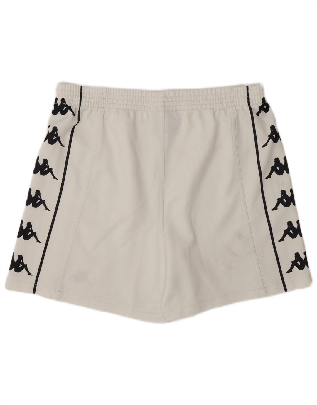 Kappa Mens Graphic Sport Shorts Grande Poliéster Blanco