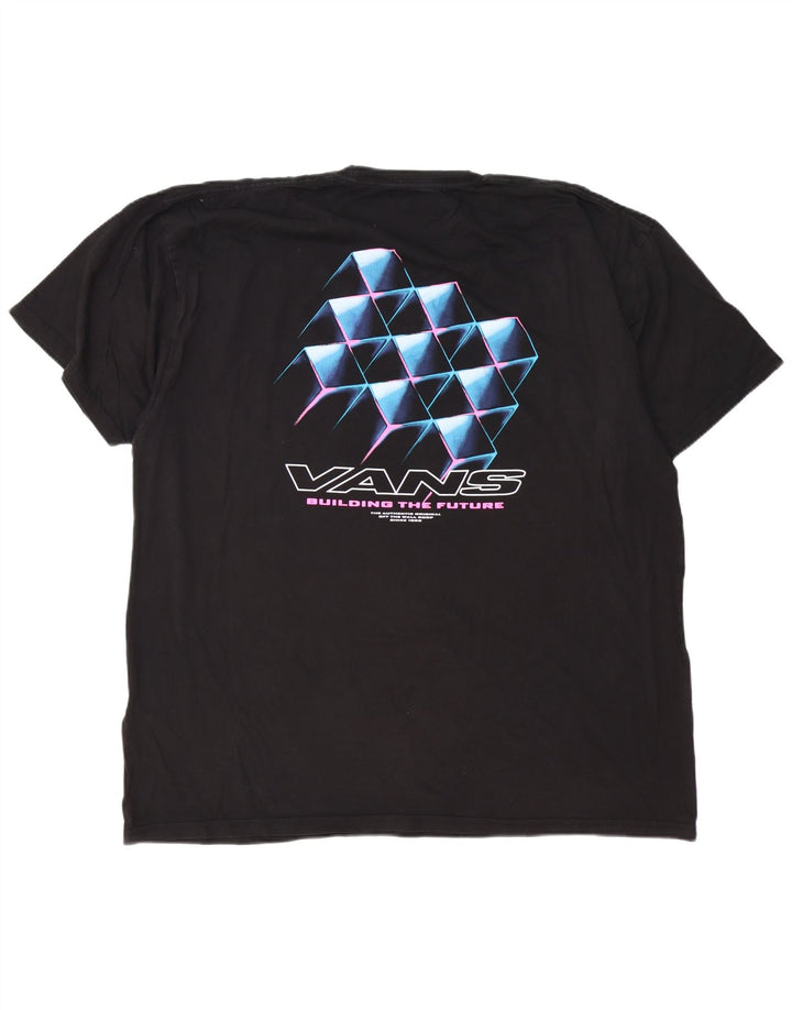 VANS Camiseta gráfica de ajuste clásico para hombre Top 2XL Algodón negro