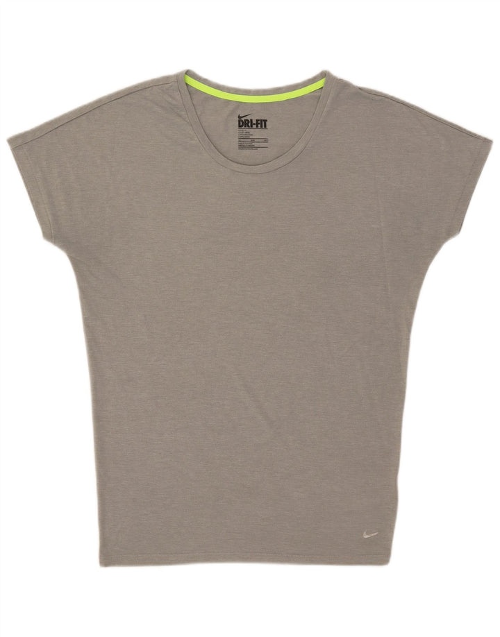 Camiseta Nike Mujer Dri Fit Loose Fit Top Poliéster moteado gris medio