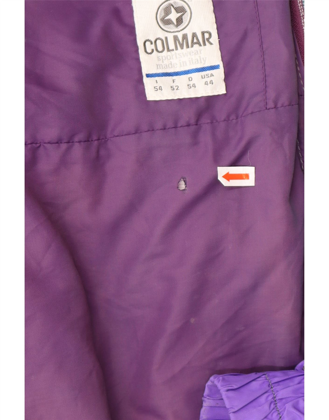 COLMAR Chaqueta de esquí para hombre EU 52 Large Púrpura Colorblock