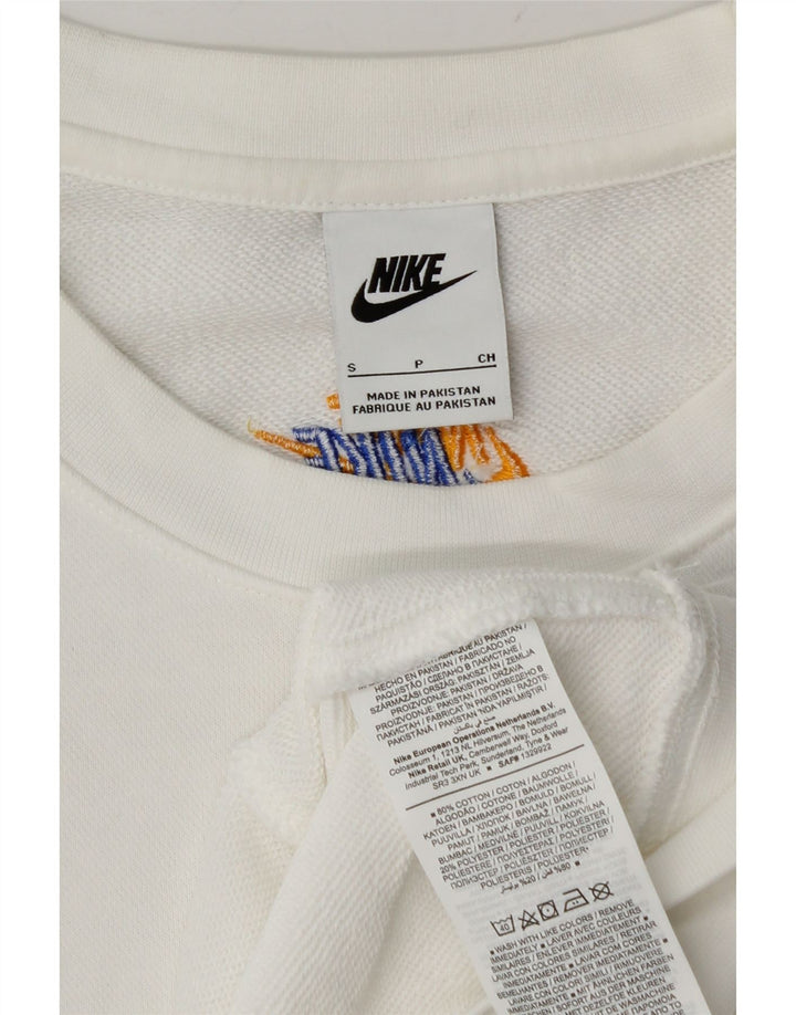 Nike Sudadera con gráfico para Hombre Jersey pequeño de algodón Blanco
