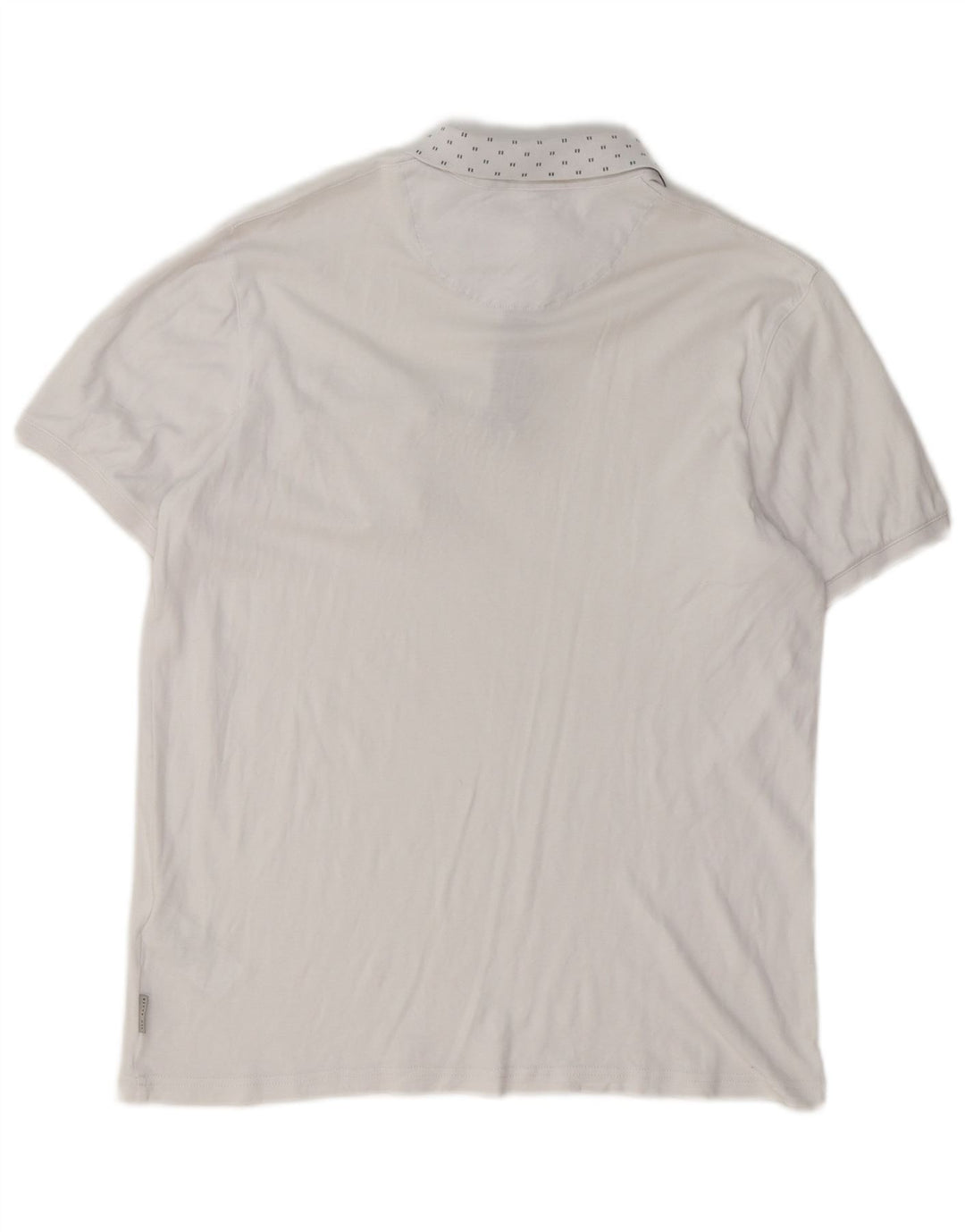 Ted Baker Polo para hombre talla 2 pequeño algodón blanco