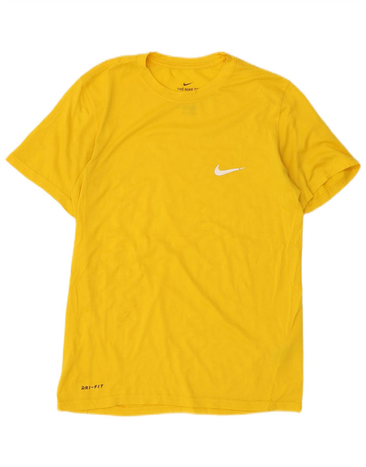 Camiseta Nike Dri Fit para hombre Top Small Amarillo Poliéster
