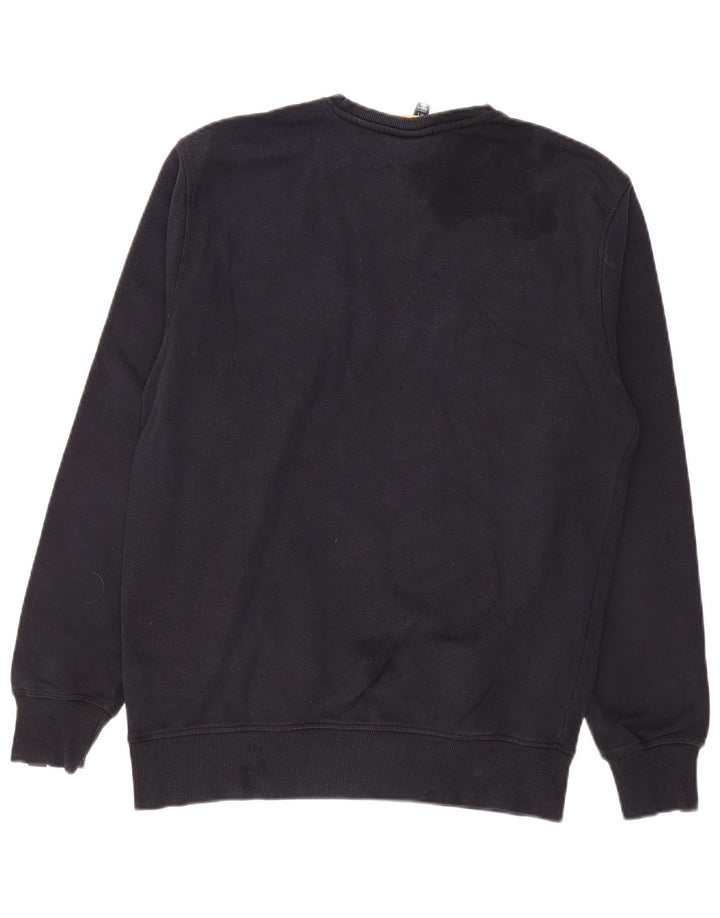 ELLESSE Hombre Sudadera Gráfica Jersey Grande Azul Marino Algodón