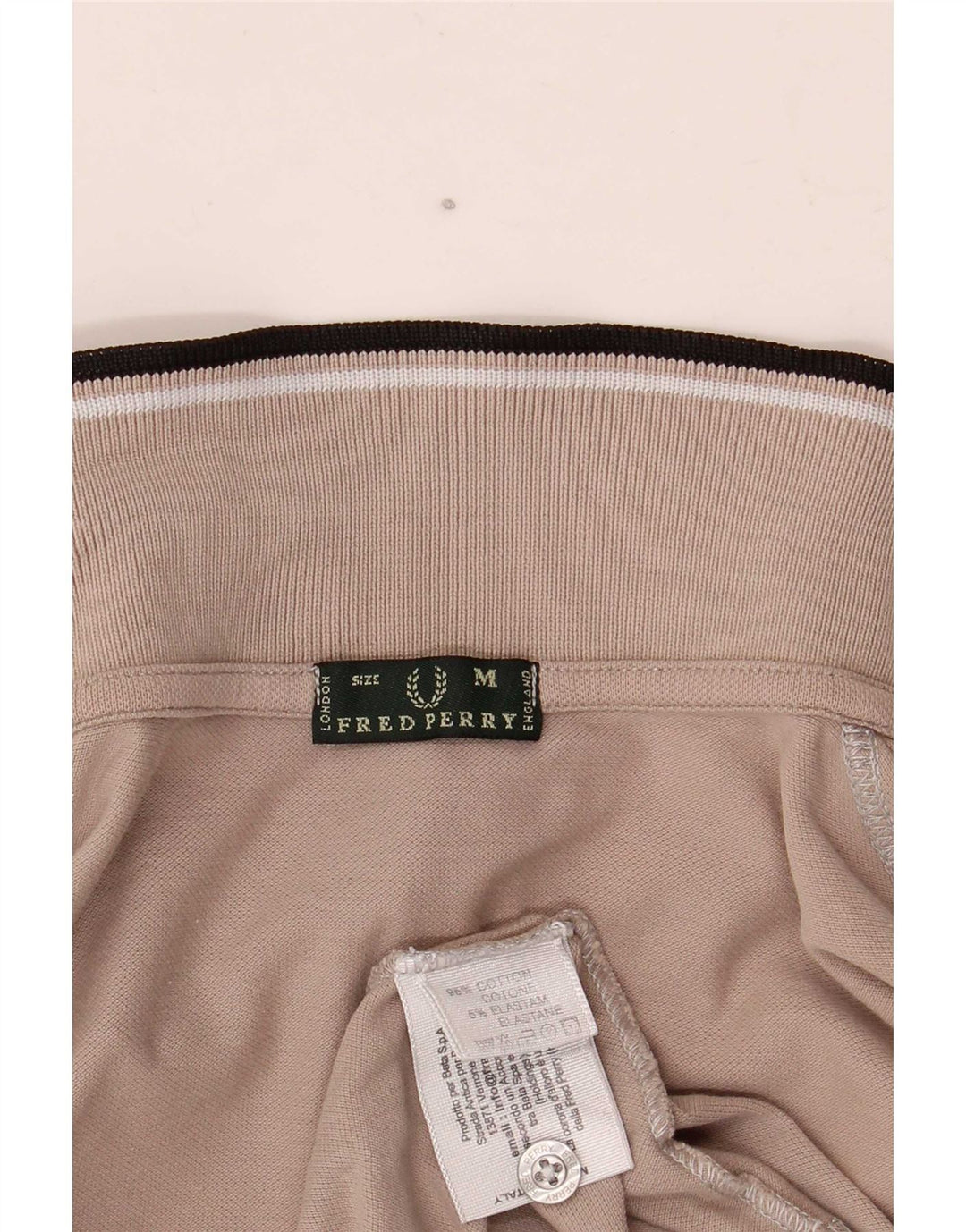 Fred Perry Polo para mujer UK 42 Algodón gris medio
