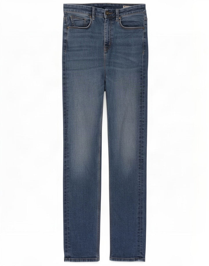 Marks & Spencer Jeans rectos Sienna para mujer UK 12 Medium W30 L31 Azul
