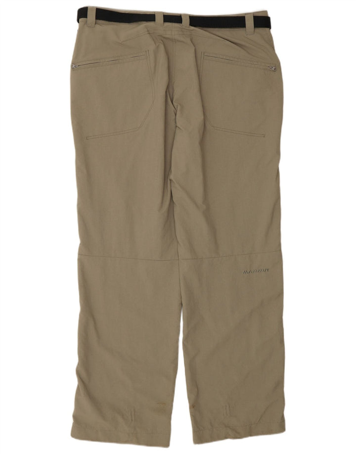 MAMMUT Pantalones cargo cortos rectos para mujer UK 18 XL W36 L31 Caqui