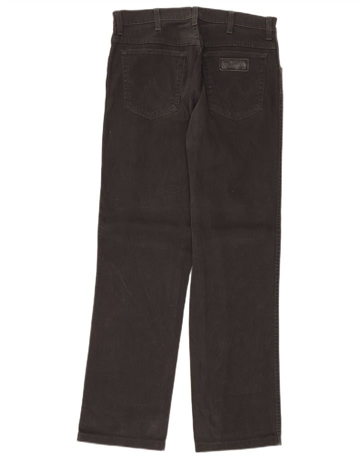 Wrangler Vaqueros rectos elásticos Texas para hombre W33 L32 Algodón negro