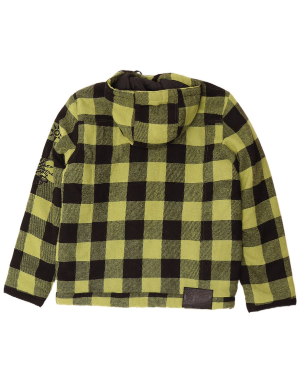 Scorpion Bay Chaqueta cortavientos gráfica para hombre UK 40 Large Green Gingham