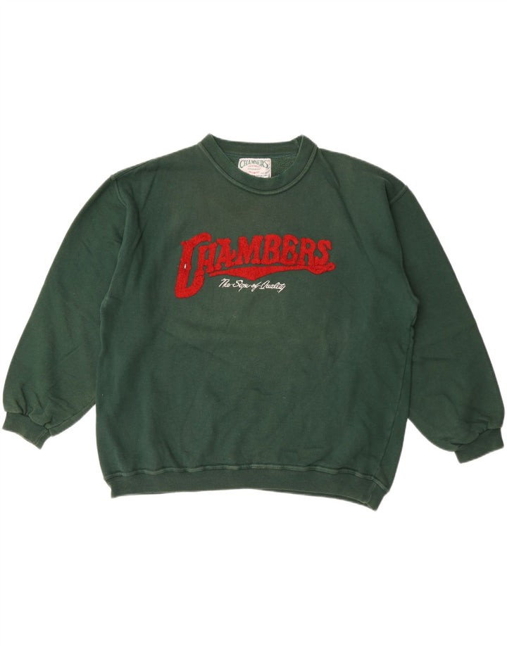 Chambers Sudadera Estampada Hombre Jersey Grande Algodón Verde