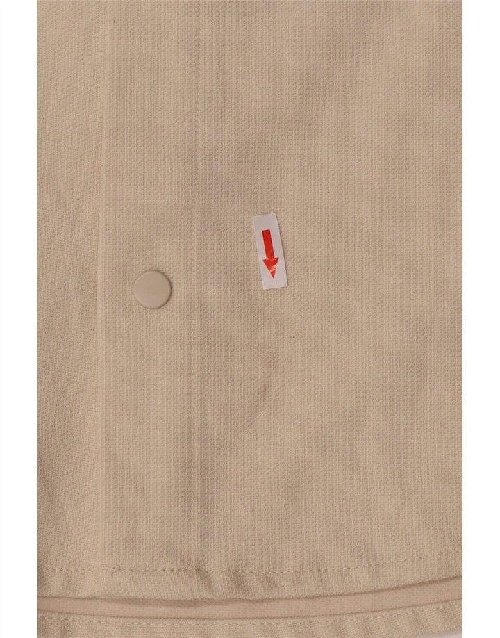 Zara Hombre Camisa Manga Corta Small Beige Poliéster