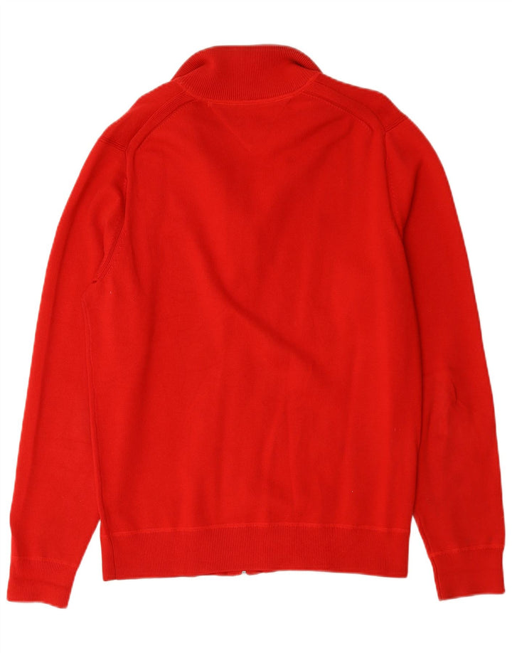 Tommy Hilfiger Cárdigan para hombre de algodón rojo medio