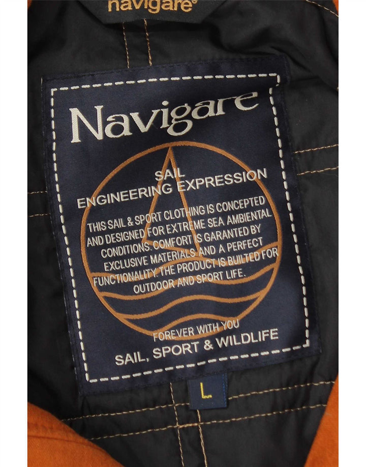Navigare Chaqueta cortavientos para hombre UK 40 Large Brown