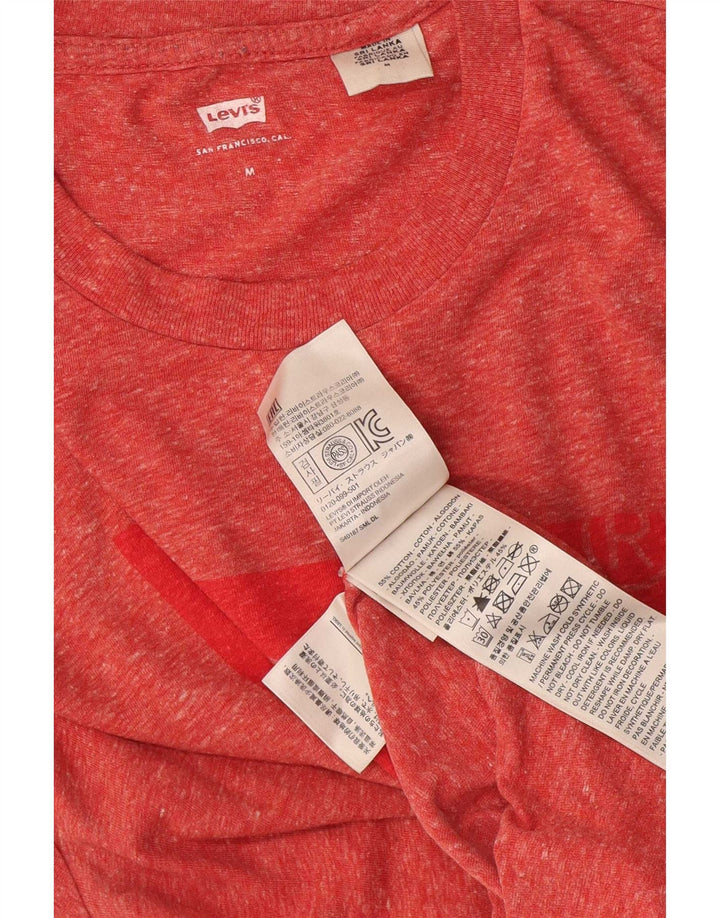 Levi's Camiseta gráfica para hombre Top Medium Red Cotton