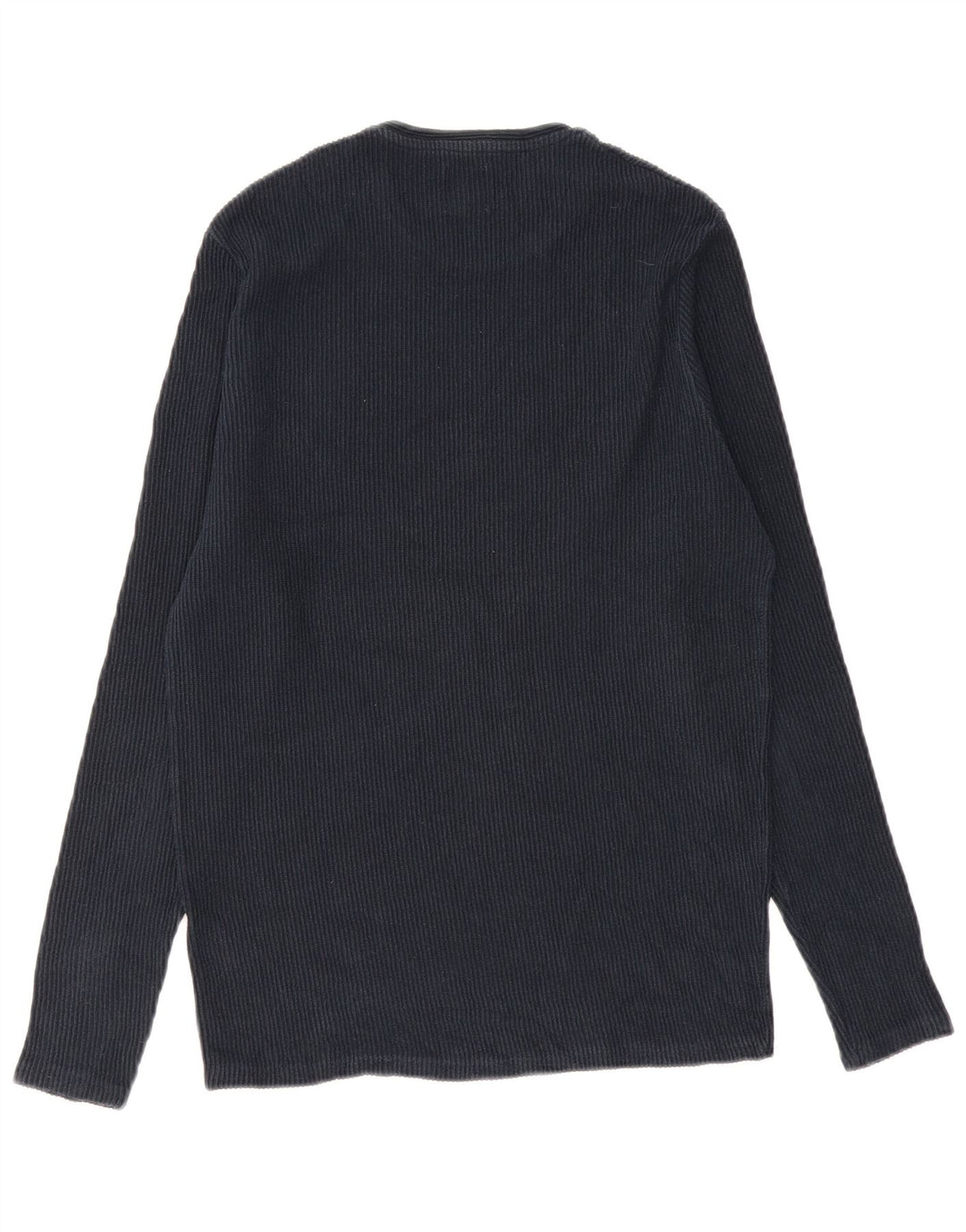 Zara Hombre Top Manga Larga Medio Azul Marino