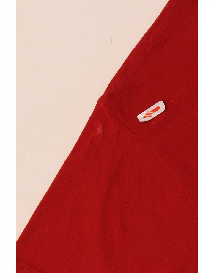 Vans Camiseta con gráfico de ajuste clásico para hombre Top de algodón rojo mediano