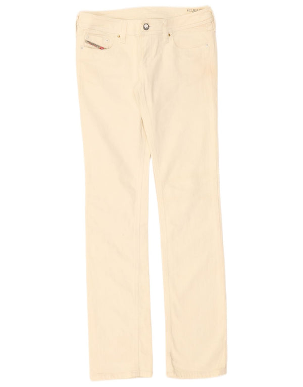 Diesel Mujer Lowky Slim Jeans W30 L34 Algodón Blanco Roto
