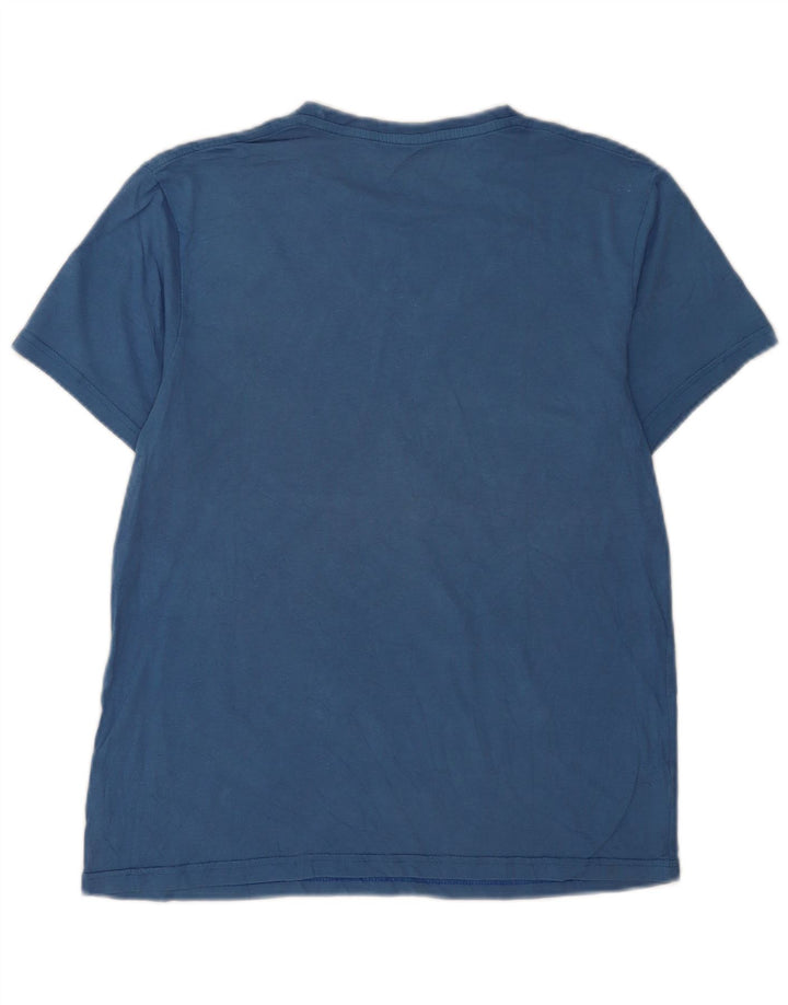 Billabong Hombre Camiseta Gráfica Top Small Azul Algodón