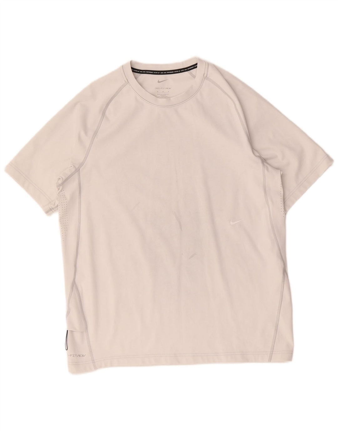 Camiseta Nike Dri Fit para hombre Top poliéster gris medio