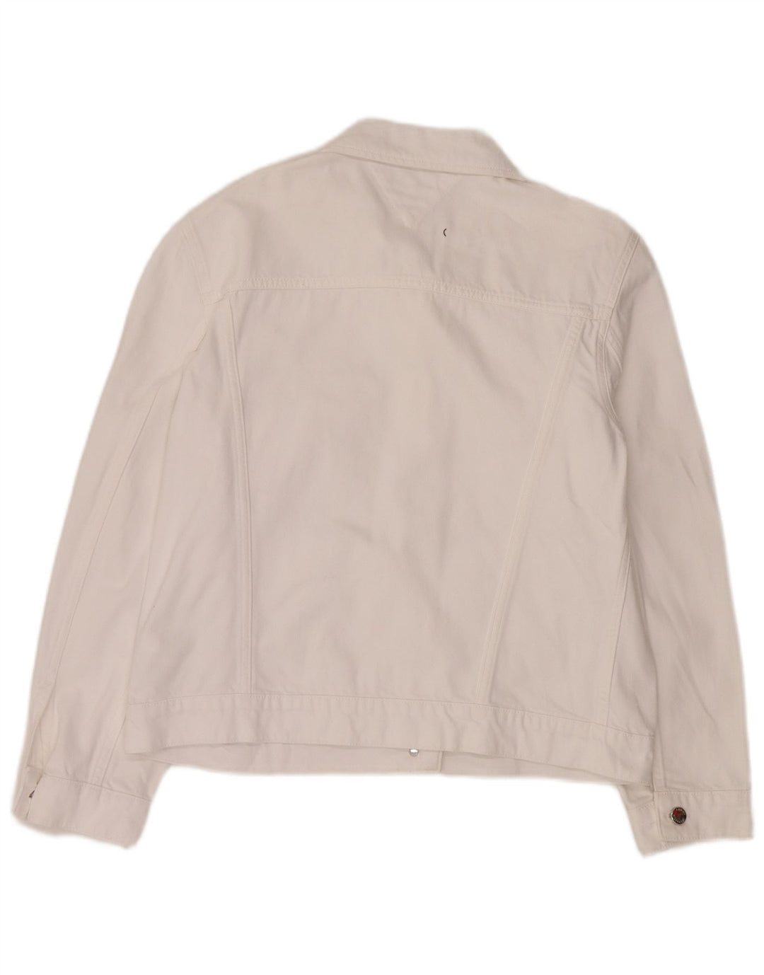 Tommy Hilfiger Chaqueta vaquera para mujer US 12 Grande Algodón blanco