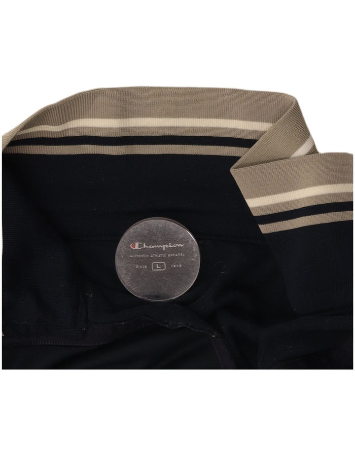 CHAMPION Chaqueta de chándal para hombre, talla grande, azul marino