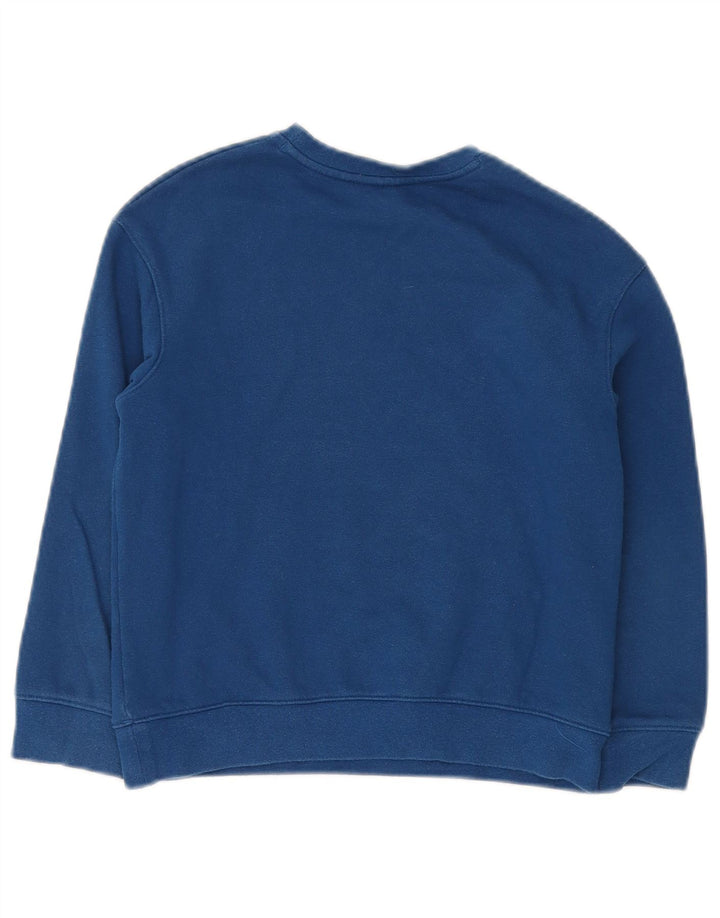 Under Armour Sudadera con estampado Cold Gear para niños de 7 a 8 años, talla pequeña, color azul