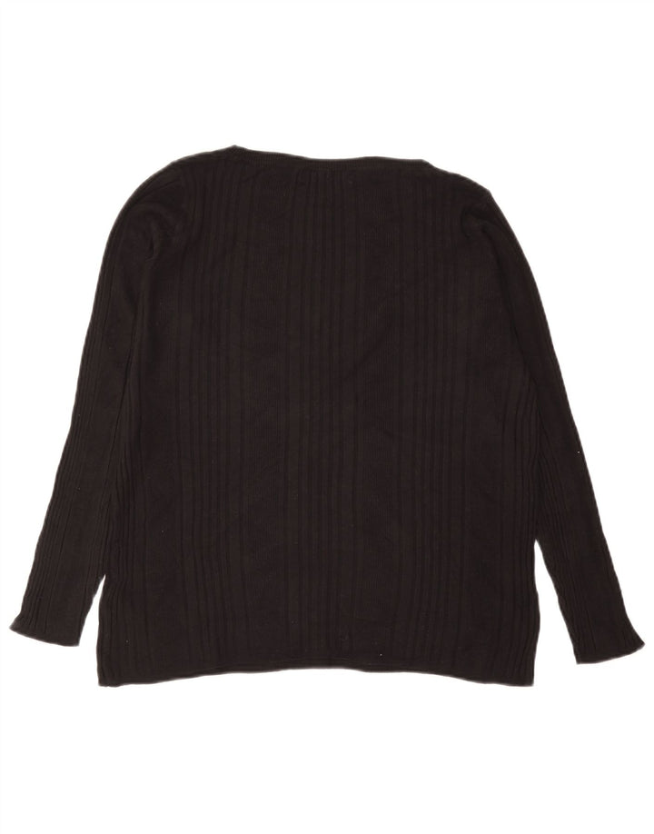 Marks & Spencer Blusa para Mujer Top UK 40 XL Viscosa Negra