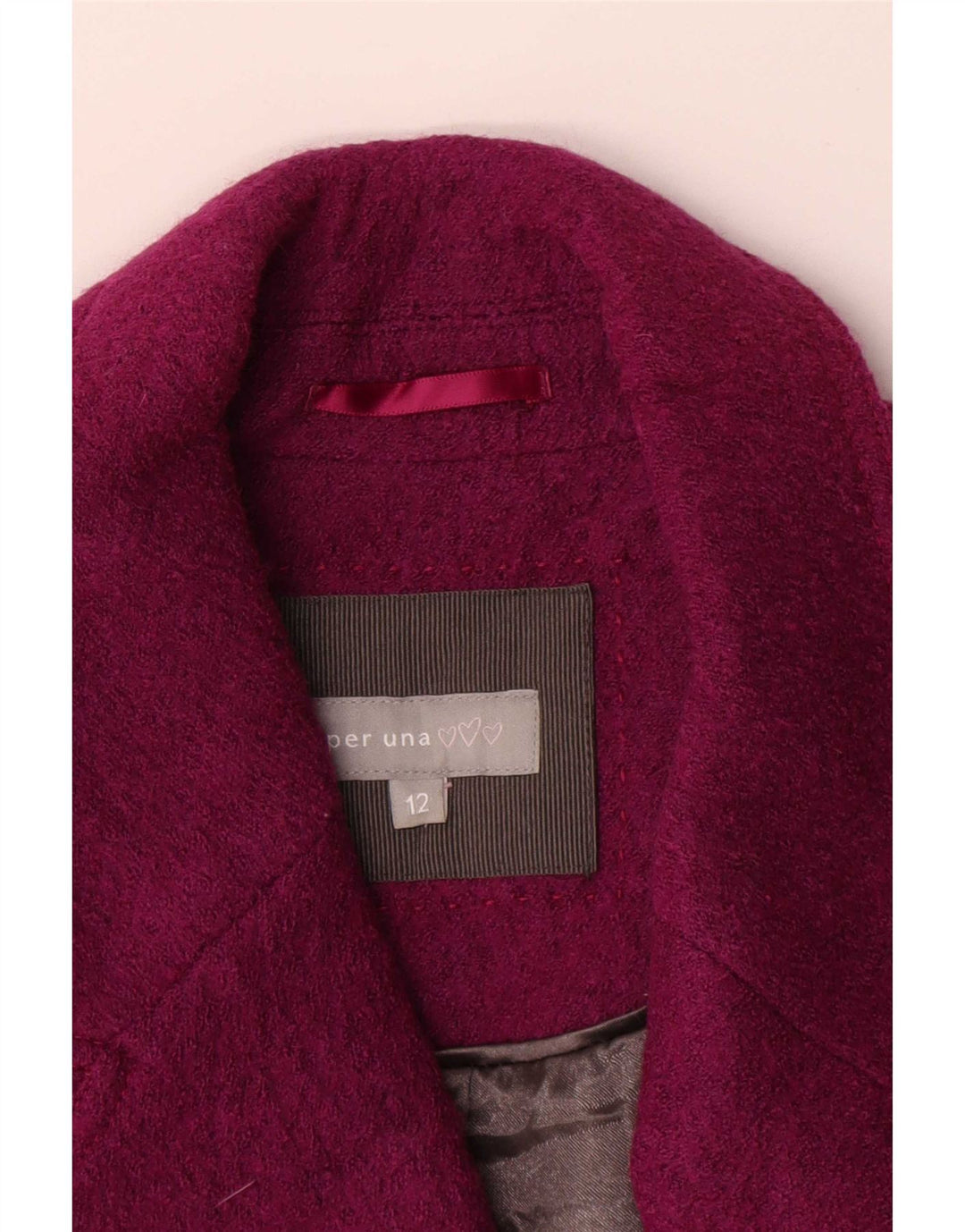 Marks & Spencer Chaqueta tipo blazer para mujer Per Una con 1 botón, talla 40, talla mediana, color burdeos