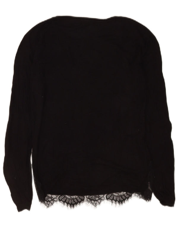 Conbipel Top Mujer Manga Larga UK 42 Medio Negro Floral
