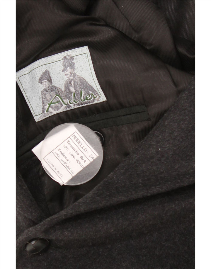 Adler Chaqueta tipo blazer de 3 botones para hombre EU 54 2XL Lana virgen gris