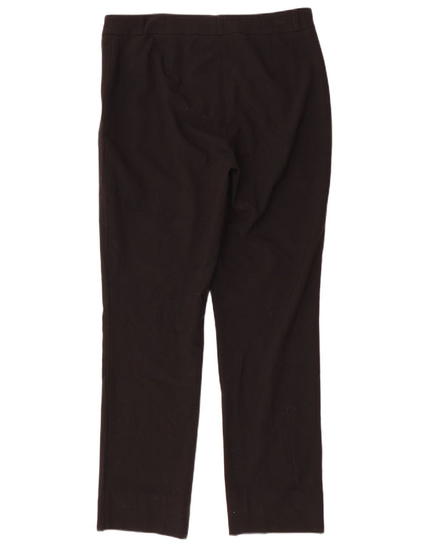 Marks & Spencer Pantalones de traje ajustados modernos para mujer UK 12 Medium W32 L29 Negro