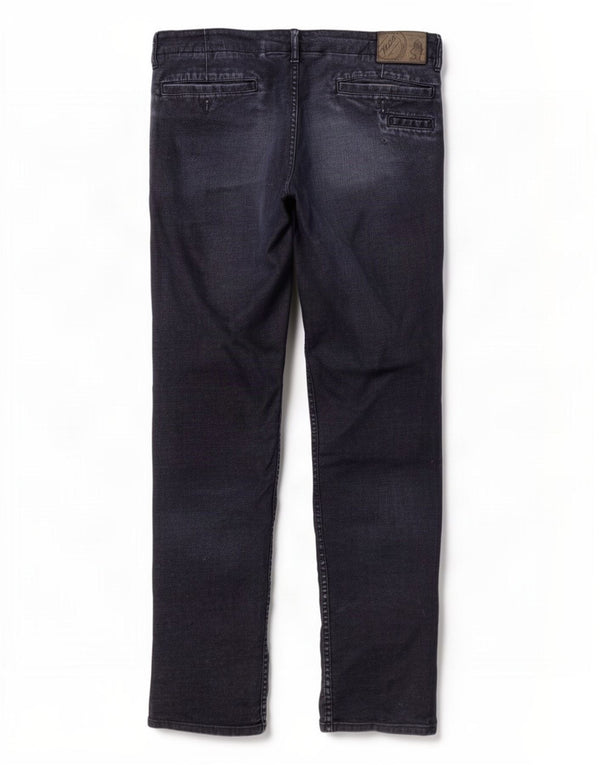 Marlboro Classics Jeans rectos desgastados para hombre W36 L32 Algodón azul marino
