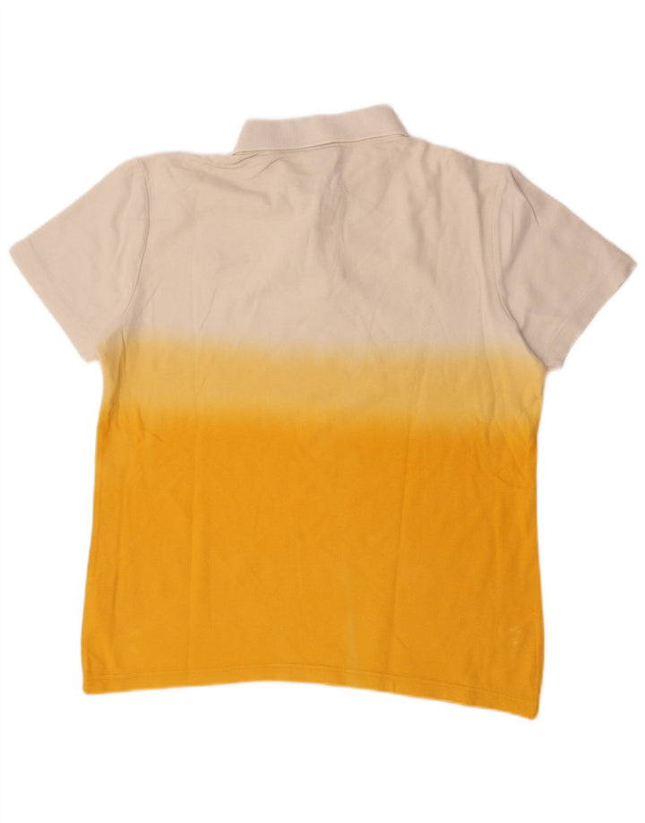 Polo Puma Para Hombre De Algodón Color Block Blanco Mediano