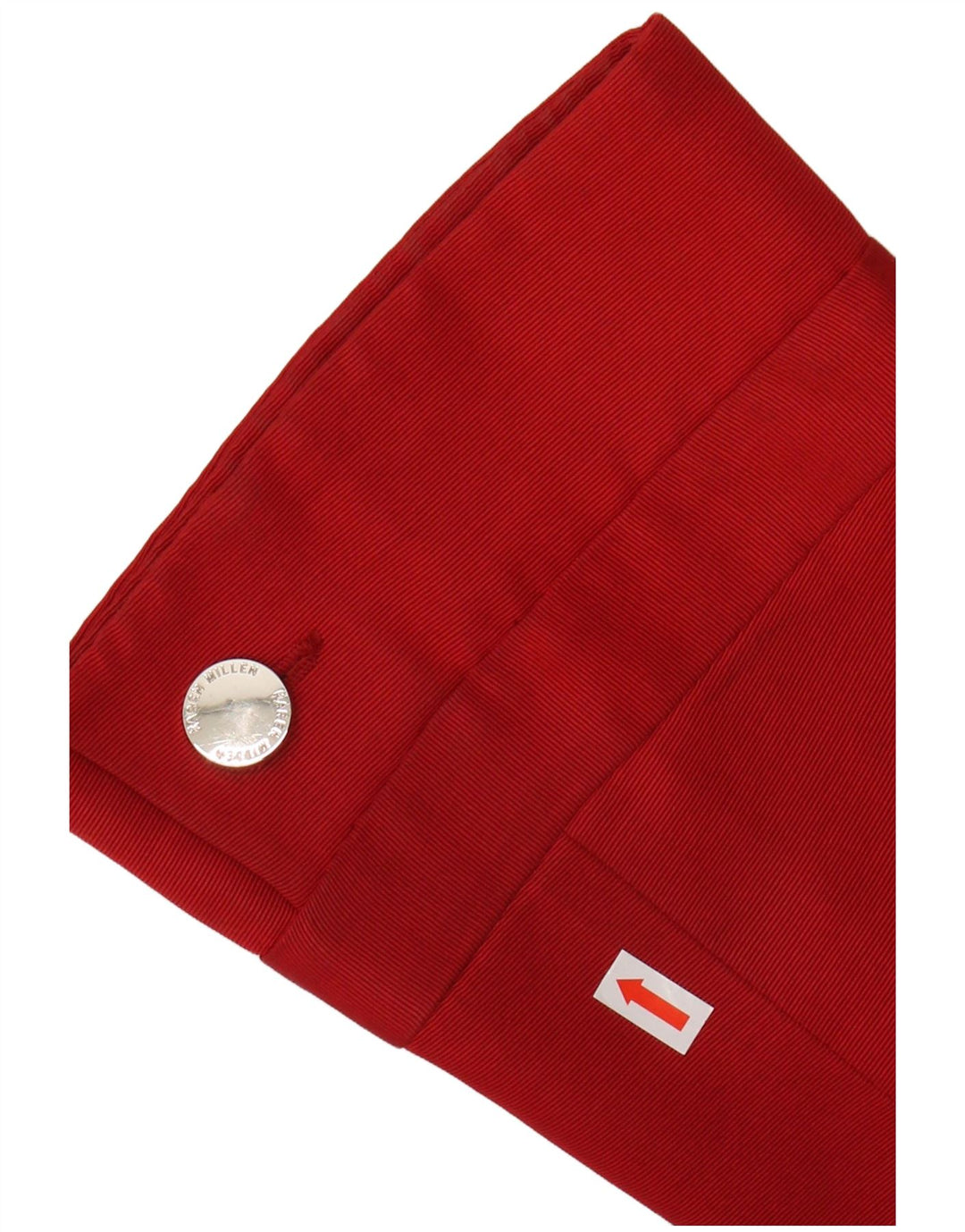 KAREN MILLEN Abrigo de manga 3/4 para mujer UK 10 Pequeño Algodón rojo