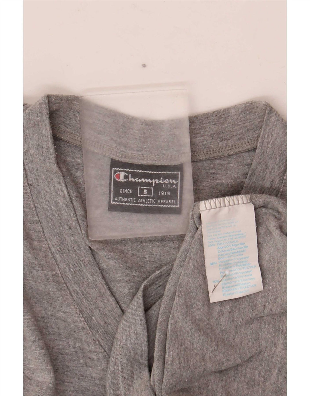 Champion Camiseta Mujer Top UK 8 Small Gris Algodón