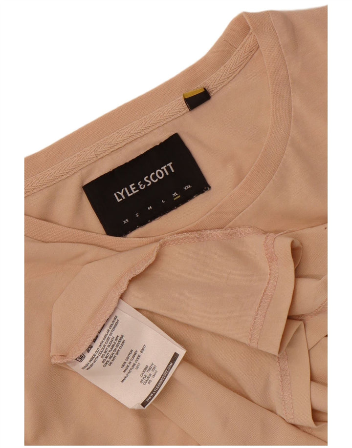 Lyle & Scott Camiseta Hombre Top XL Beige Algodón