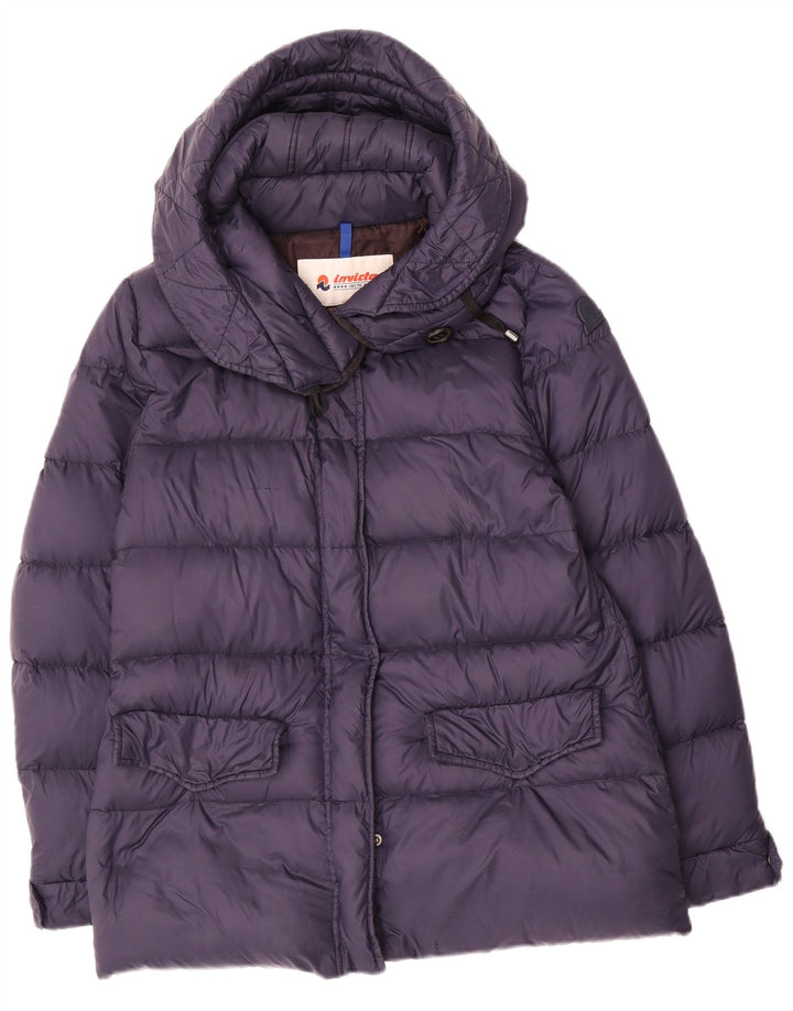 Chaqueta acolchada con capucha para mujer Invicta UK 44 Medium Nylon azul marino