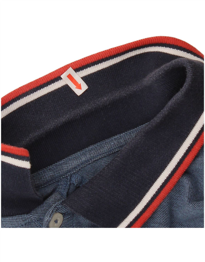 Jack & Jones Hombre Polo Polo De Algodón Color Block Azul Medio