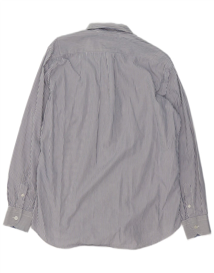 HARMONT & BLAINE Camisa de corte regular para hombre XL Algodón a rayas azules