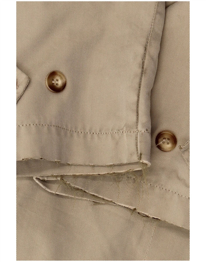 Massimo Dutti Abrigo Hombre EU 40 Grande Caqui Algodón