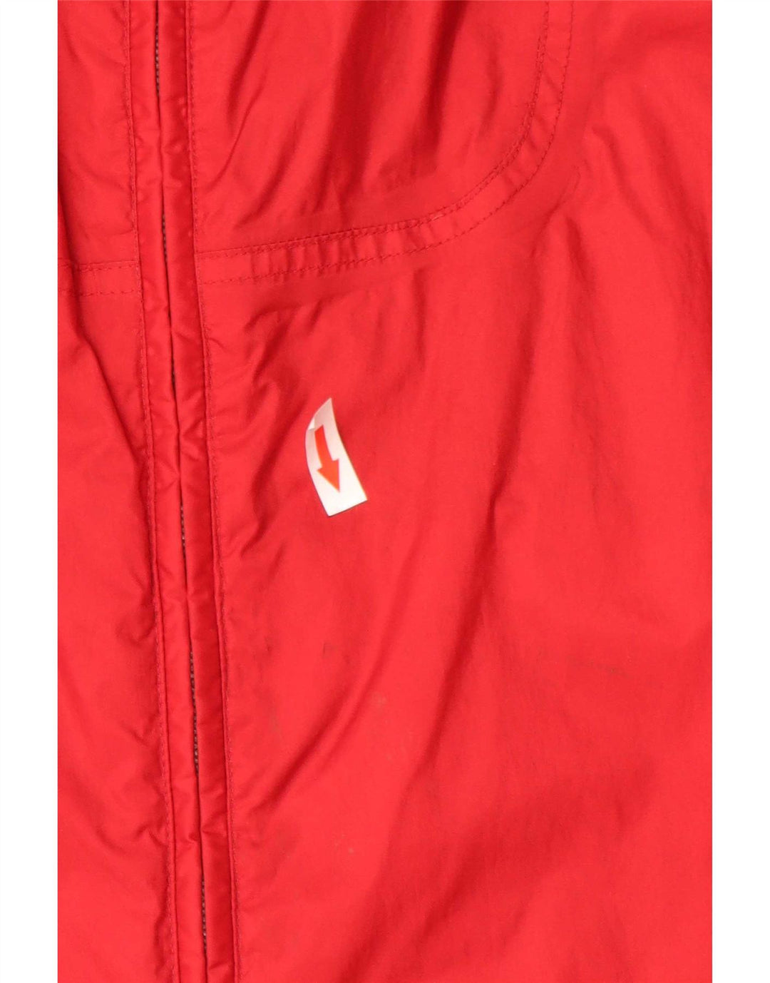Adidas Chaqueta impermeable con capucha para hombre UK 44/46 Large Red Polyamide